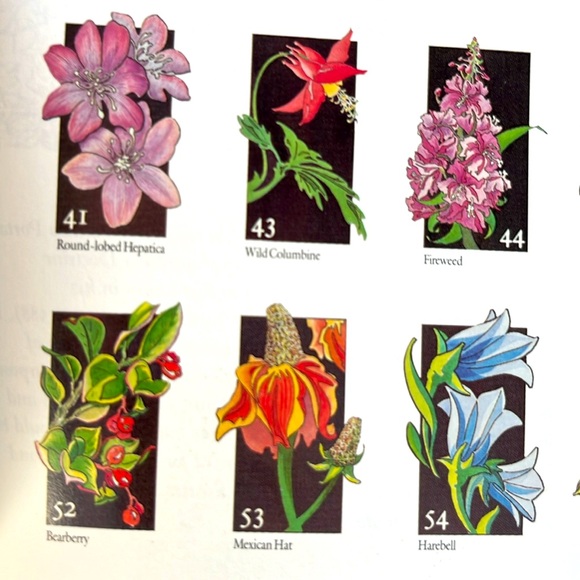 USPS Wildflowers A Collection Of U.S. Commemorative Stamps Hardcover Book - Picture 4 of 16